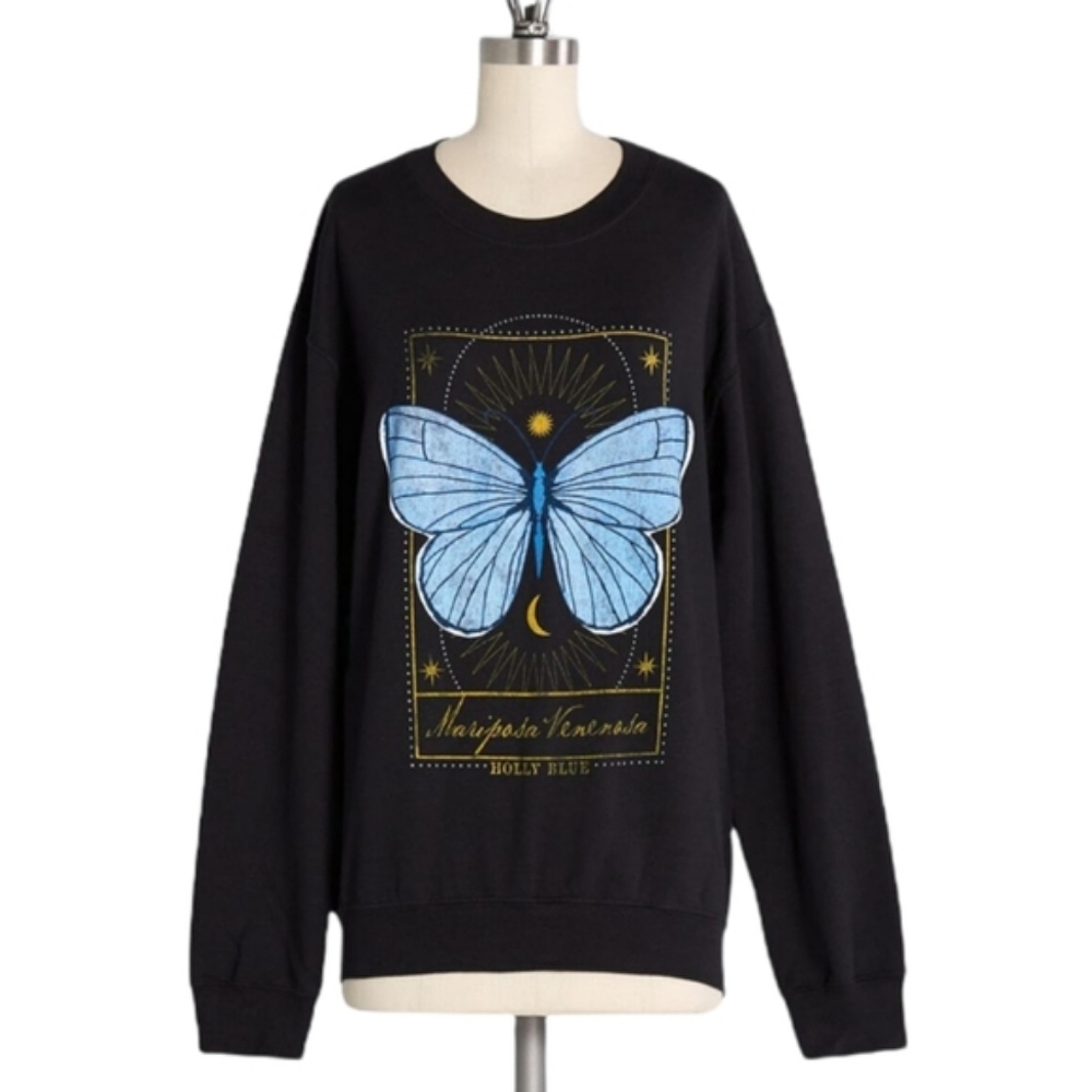 Total Transformation Butterfly Crew Neck Sweatshirt
